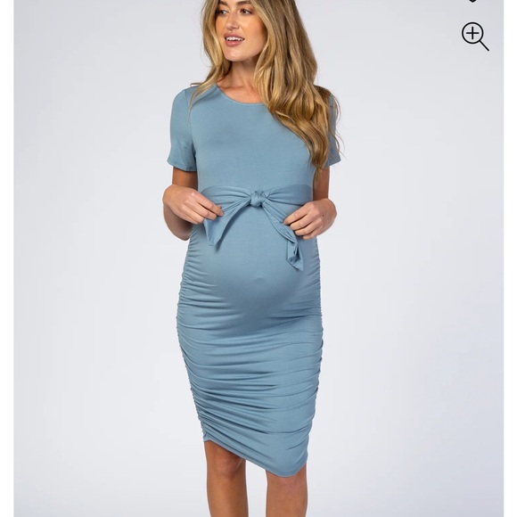 Hello MIZ Dresses & Skirts - HELLO MIZ maternity dress with bow; stretchy dress